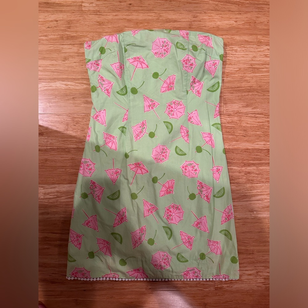 “Cherry Limeade”  Strapless Lilly Pulitzer Dress